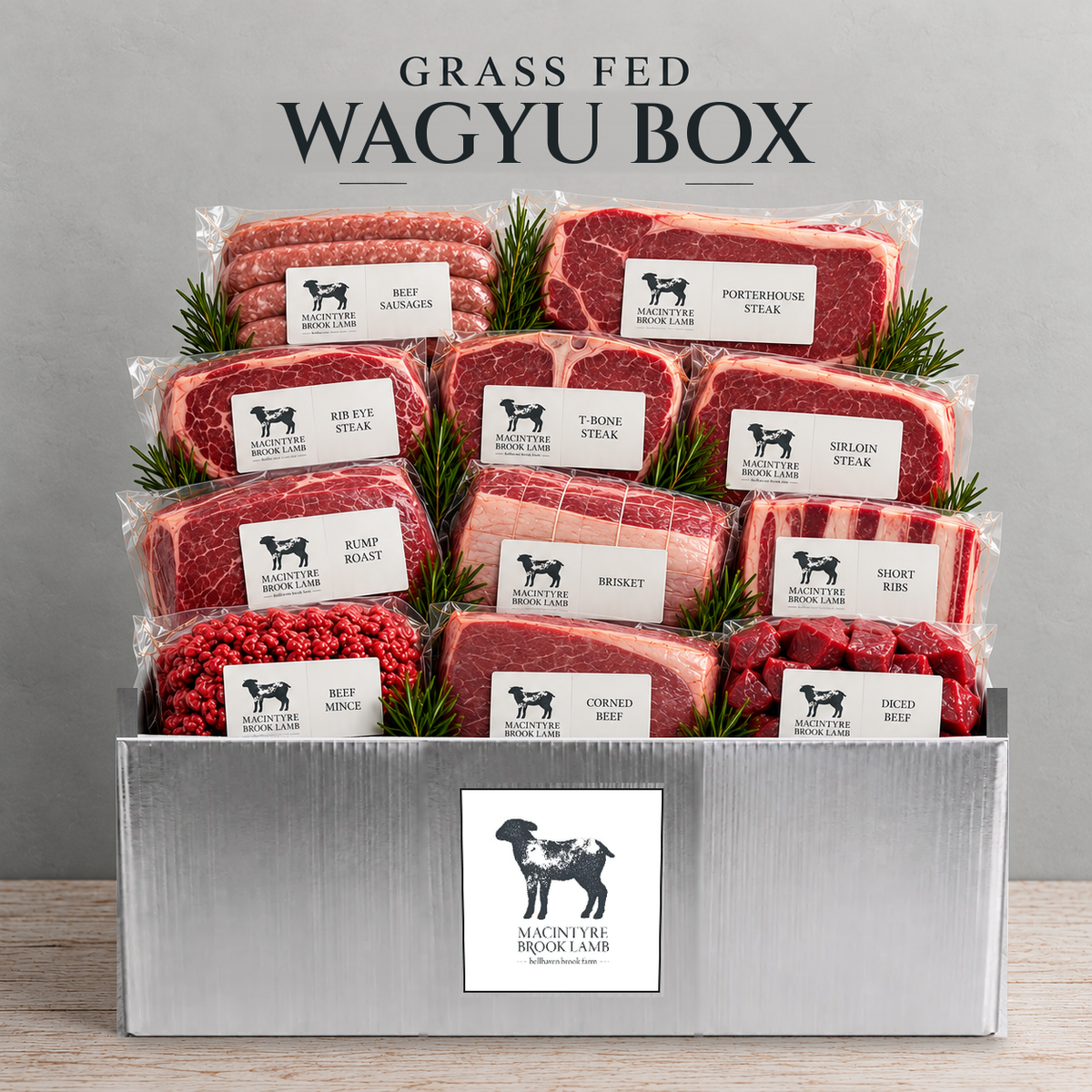 Grass Fed Wagyu x Angus Beef Box