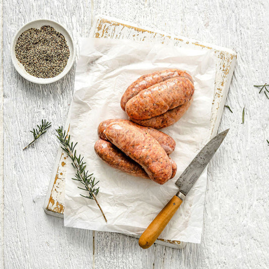 Gourmet Lamb, Mint, Honey and Rosemary Sausages